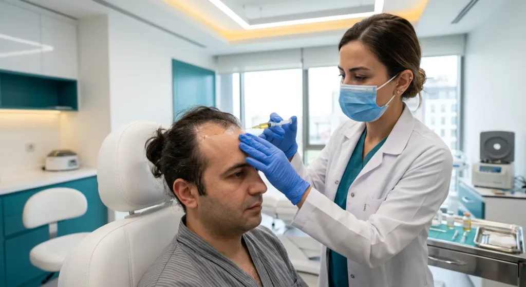 PRP hair therapy blood preparation centrifuge